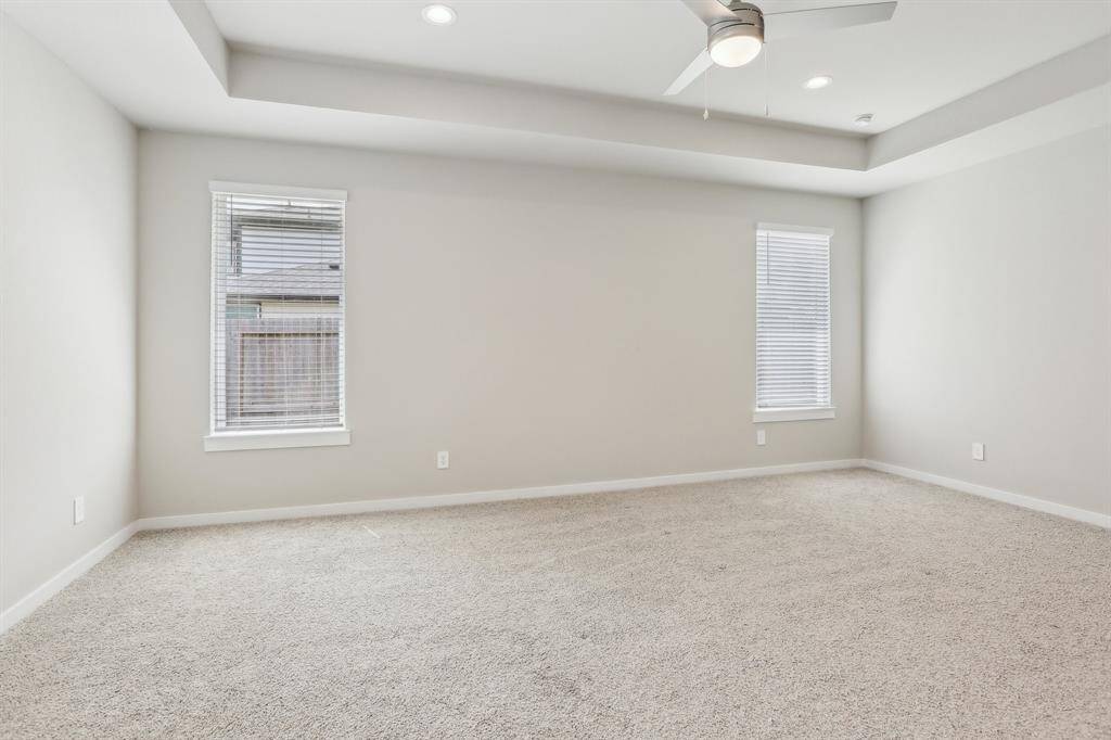 Spacious master bedroom