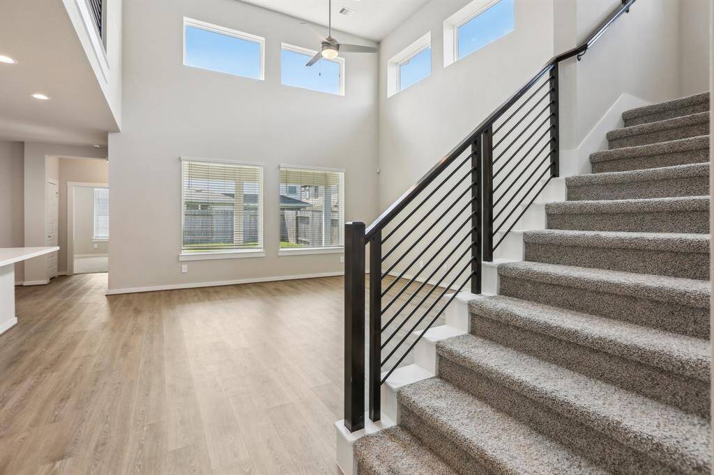 Soaring celling with lots natural light