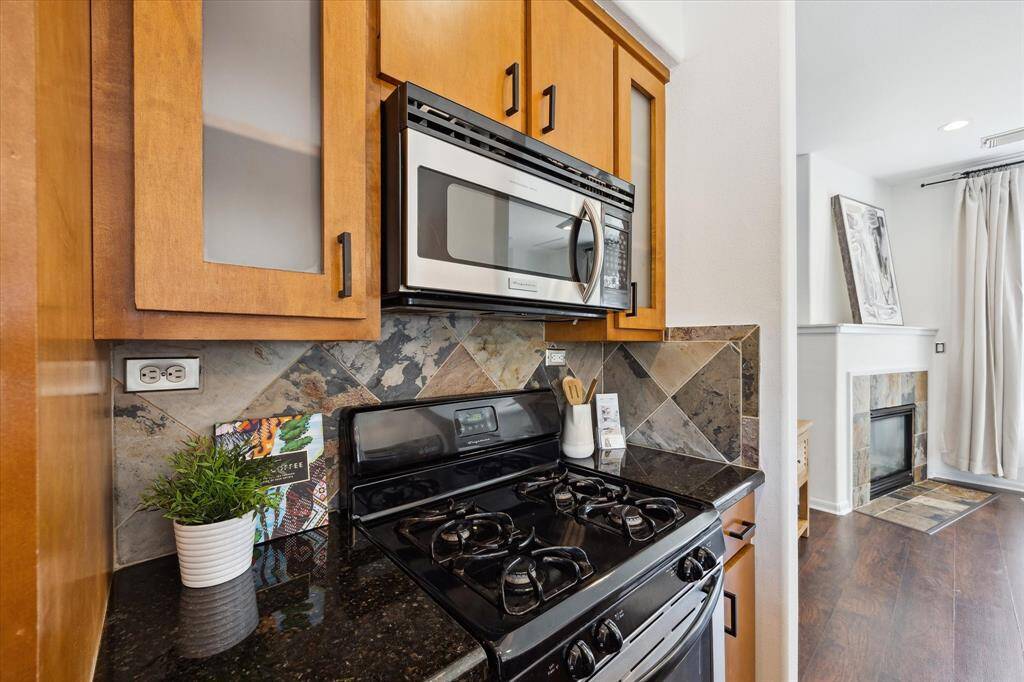 Skip the takeout and savor home-cooked meals with the help of stainless steel appliances, including a gas range, built-in microwave, and automatic dishwasher, everything you need for effortless everyday cooking.