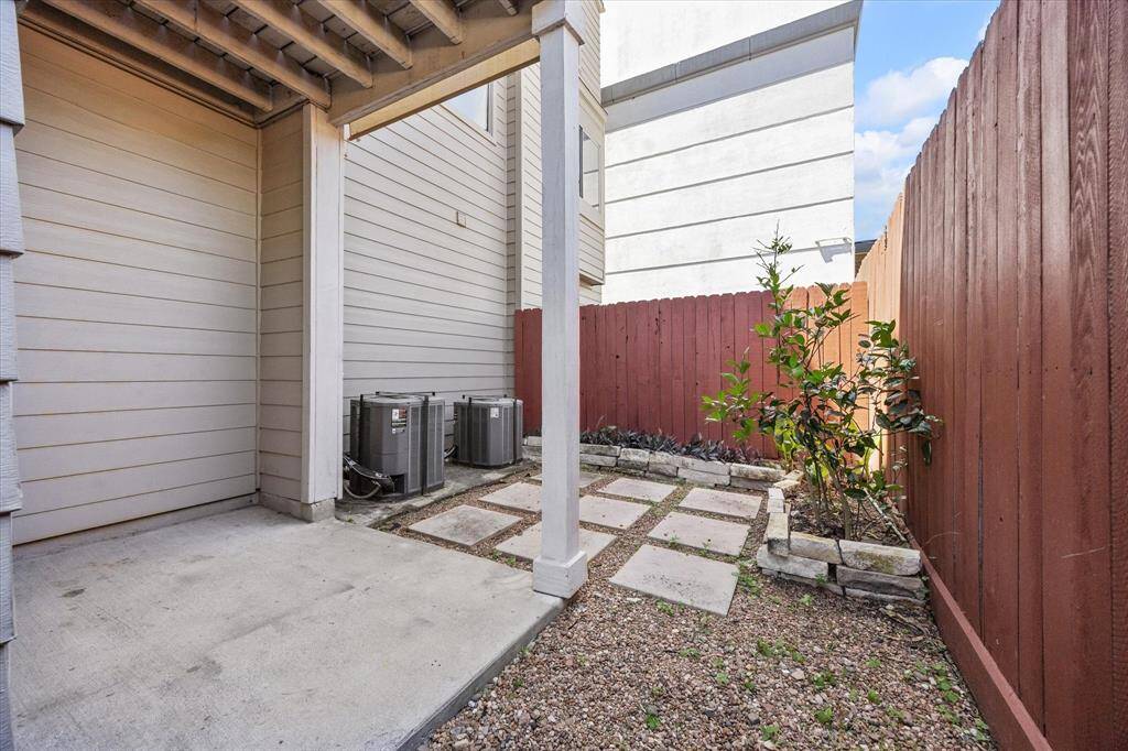 Step outside to a covered patio and fenced yard ideal for sizzling summer BBQs or laid-back Sunday brunches with friends and family.