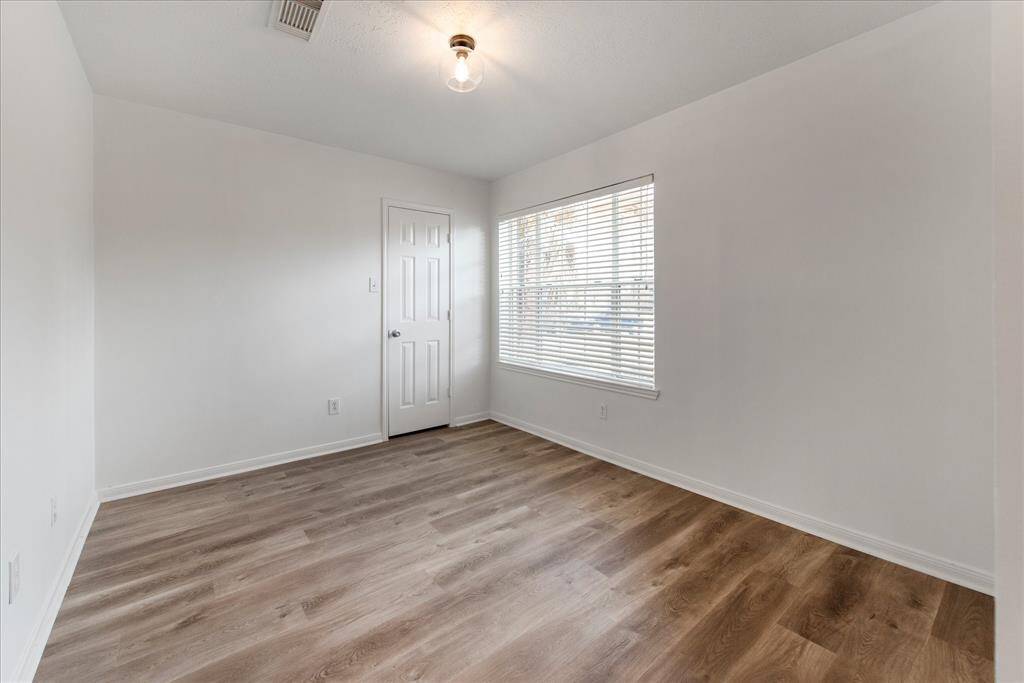 Study with a closet has optional uses such as a 4th bedroom, workout room, playroom, game room and many more!