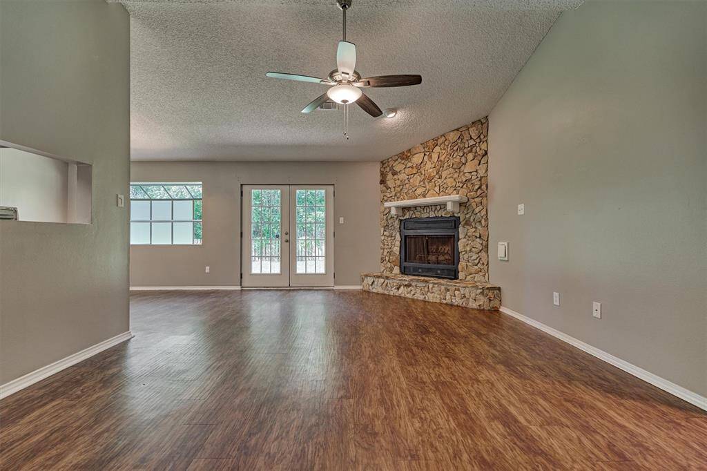 Kitchen overlooking the family room