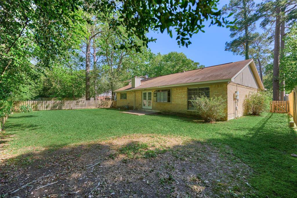 Large side yard with fence