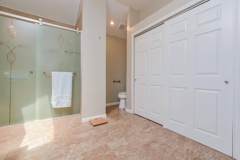 Separate shower in main bath