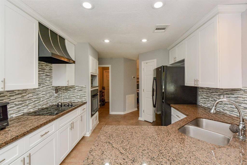 Kitchen with granite counter tops