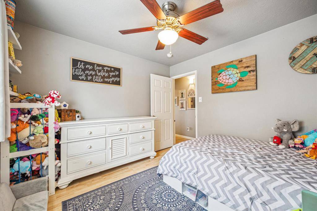 One of two nice sized secondary bedrooms.