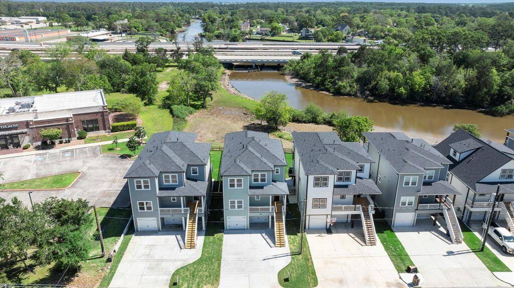 Community area features outdoor seating, fire pit and boat dock.
