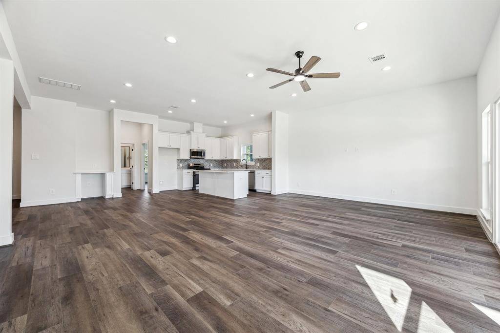 Luxury vinyl plank flooring throughout the entire main living area.