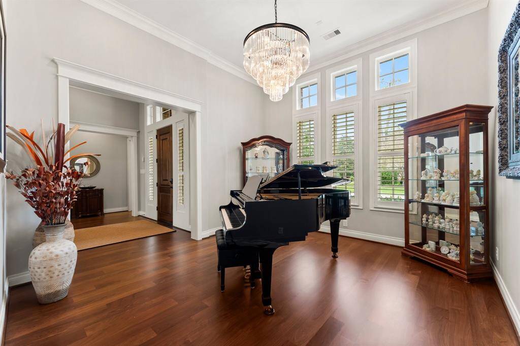 Custom millwork and recessed lighting