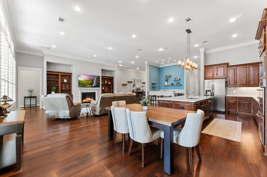 The wet bar is perfect for entertaining