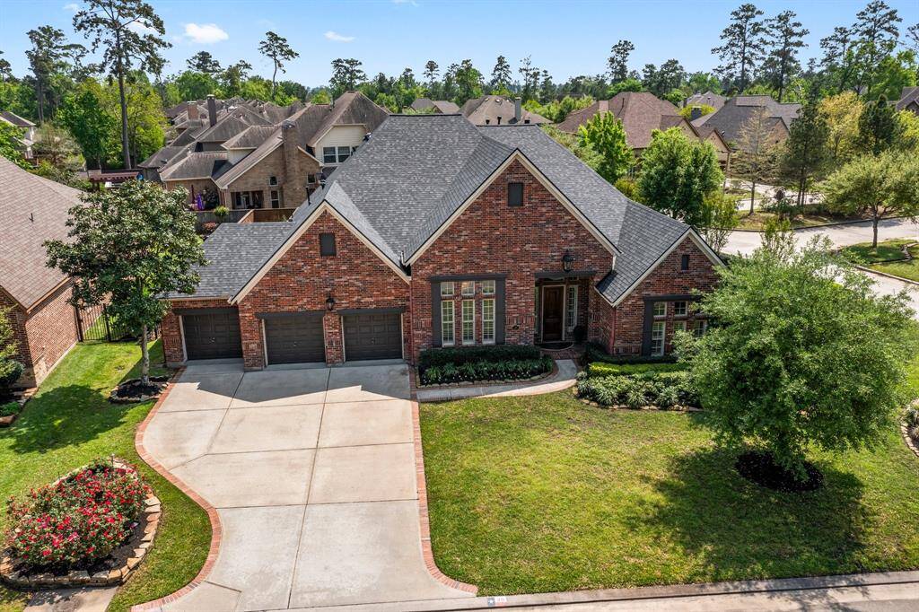 Expansive driveway and true 3-car garage