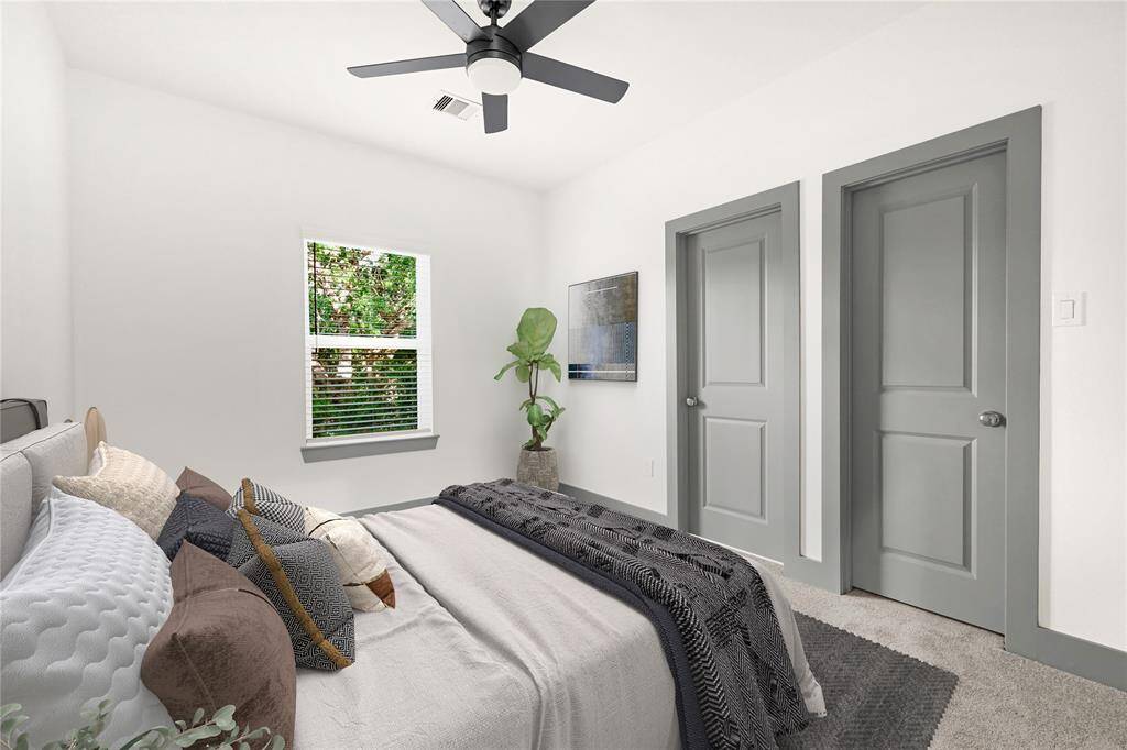 virtual staged 2nd bedroom