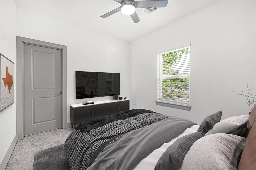 Virtual staged 3rd bedroom