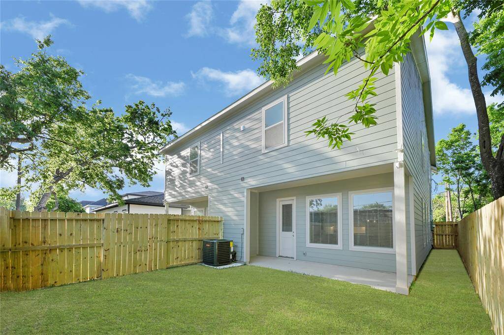 Backyard with porch