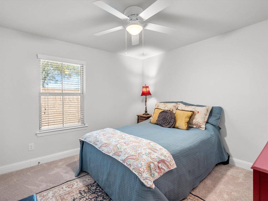 Each room is equipped with a ceiling fan