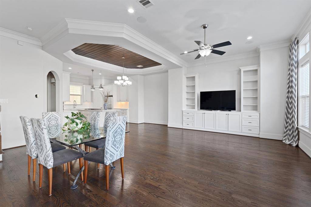 The second floor has the living area!