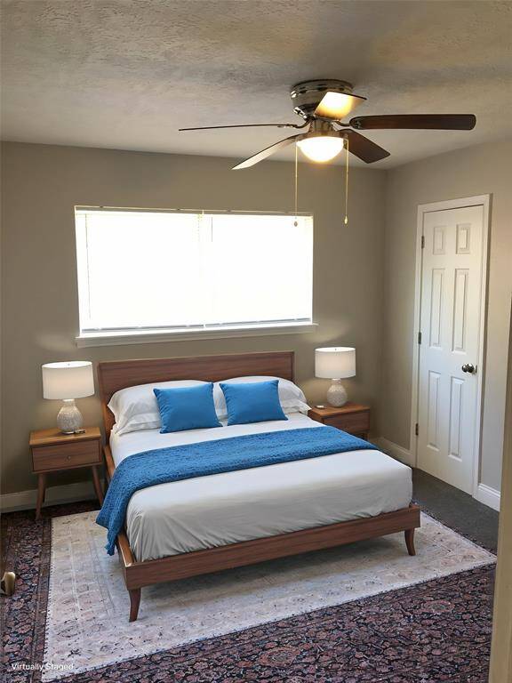 Virtually staged bedroom