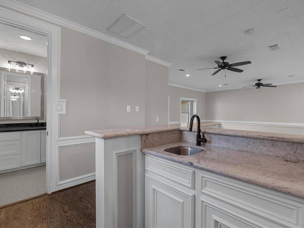 Wet Bar Overlooking Game Room