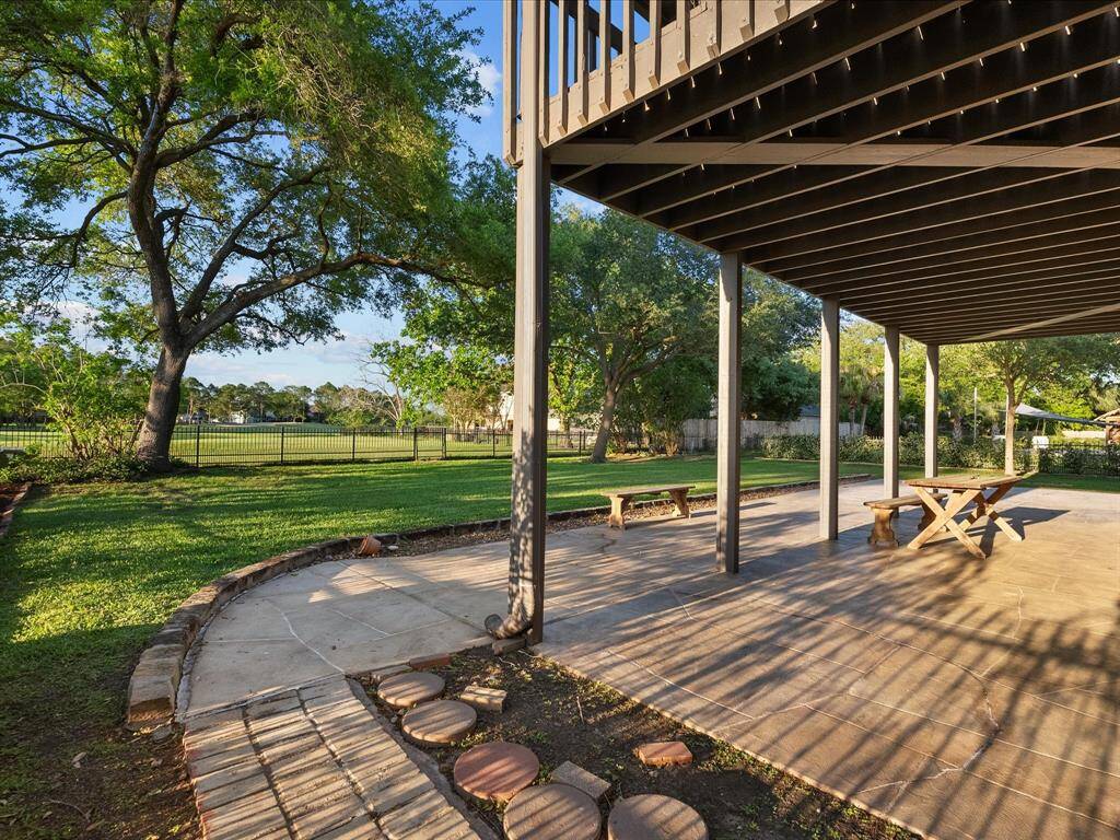 Large Backyard Overlooking Golf Course