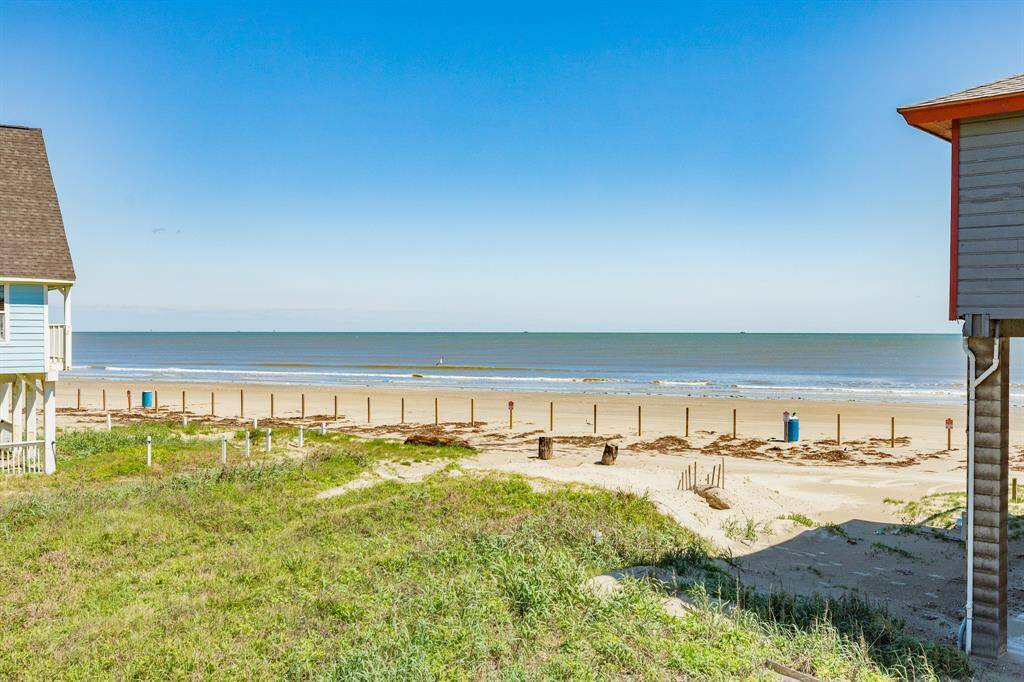 The fencing keeps cars from driving on the beach.  No parking is allowed along the road so this area of the beach is for you and your guests.
