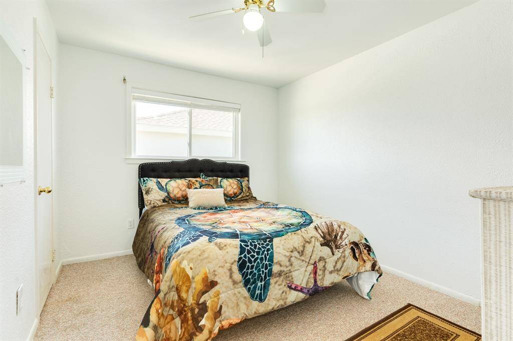 The middle bedroom is huge and has 2 storage areas.