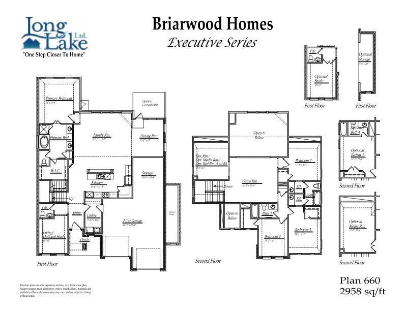 Plan 660 features 5 bedrooms, 4 full baths, 1 half bath and over 3,000 square feet of living space.