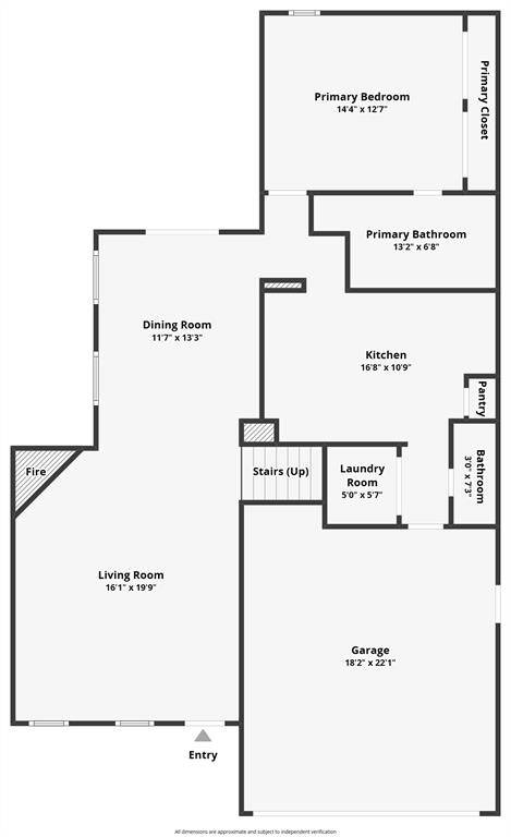 First Floor Room Layout.