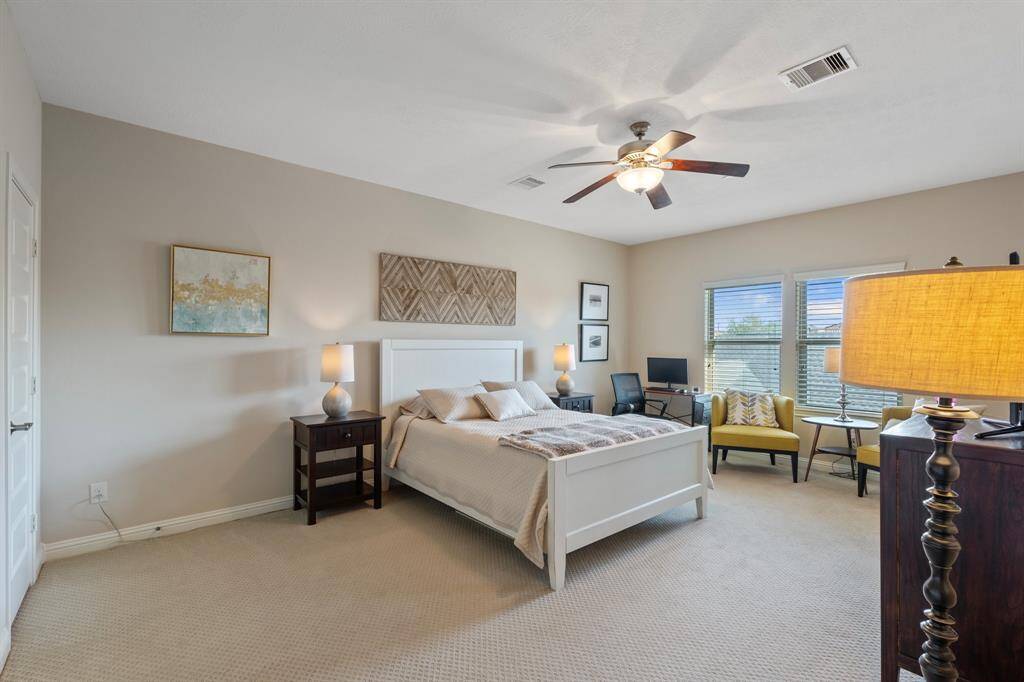 Upstairs has 2 massive guest bedrooms.  This is secondary bedroom #1.