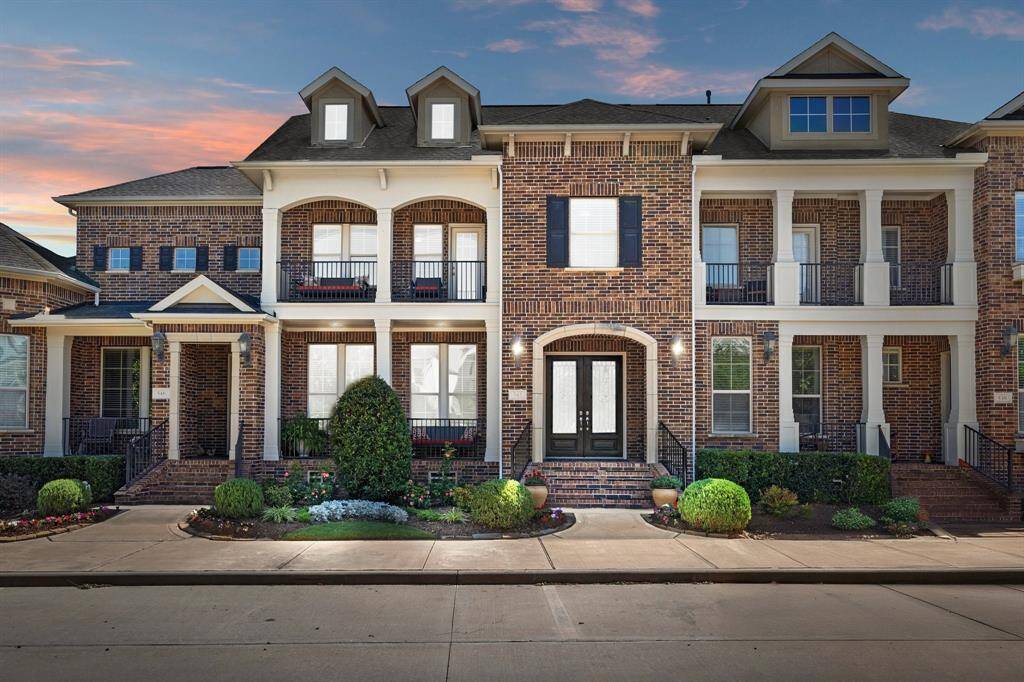 Twilight view of the home.