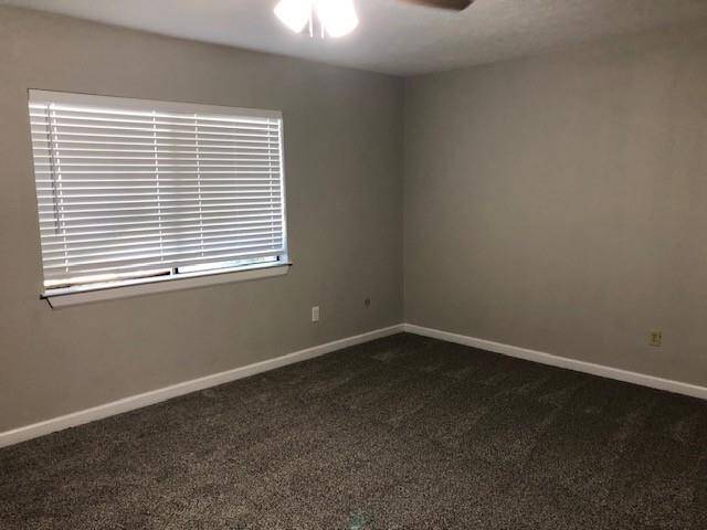 Large primary bedroom with new carpet and walk-in closet