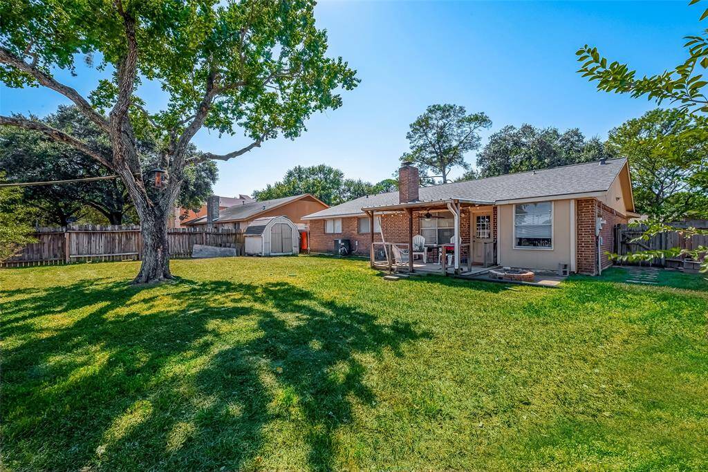 A spacious backyard for entertaining and no backyard neighbors.