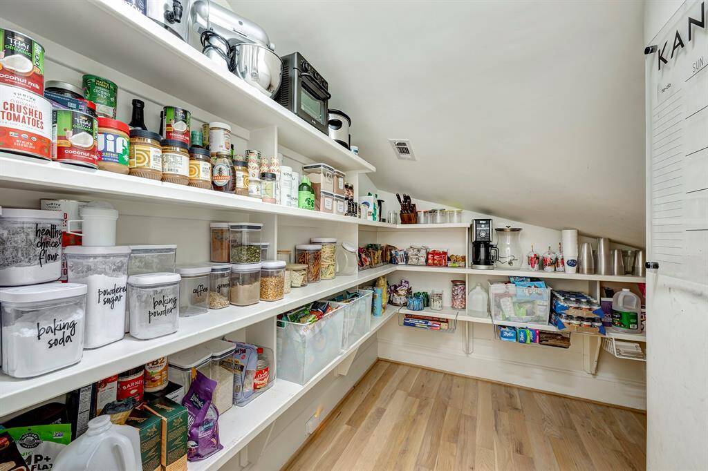 Large walk-in pantry.