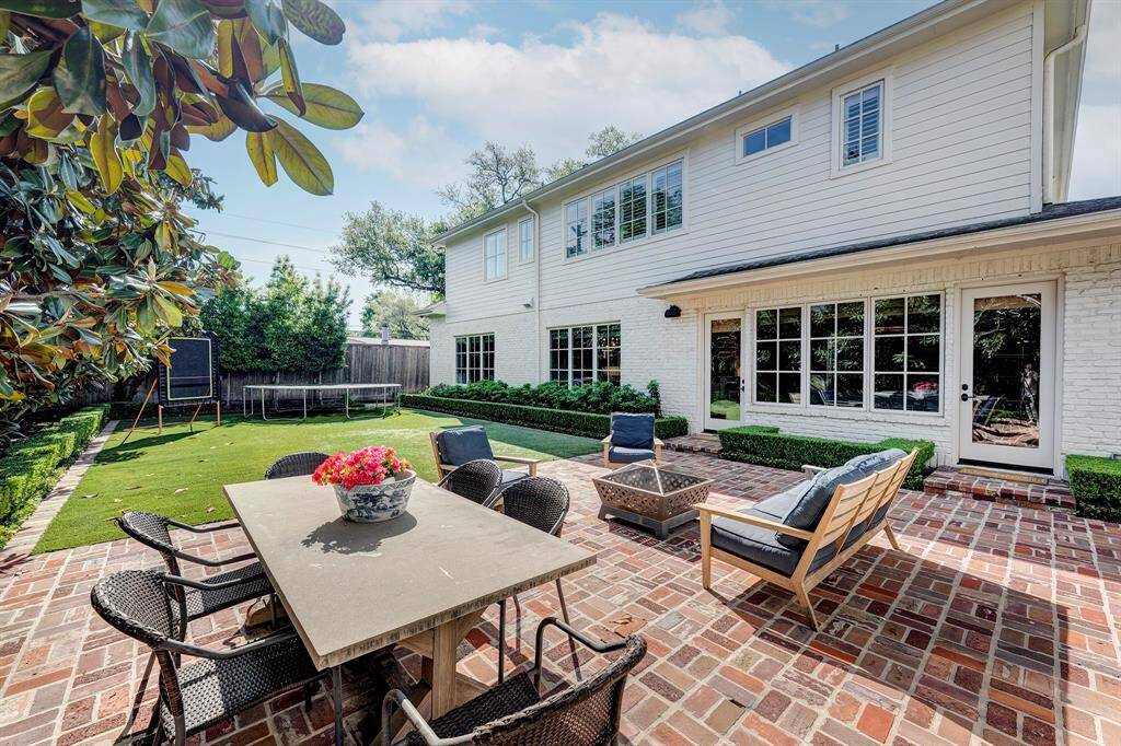 Looking from the patio towards the back of the home.