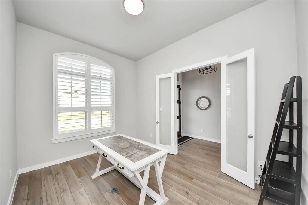 Study with custom shutters