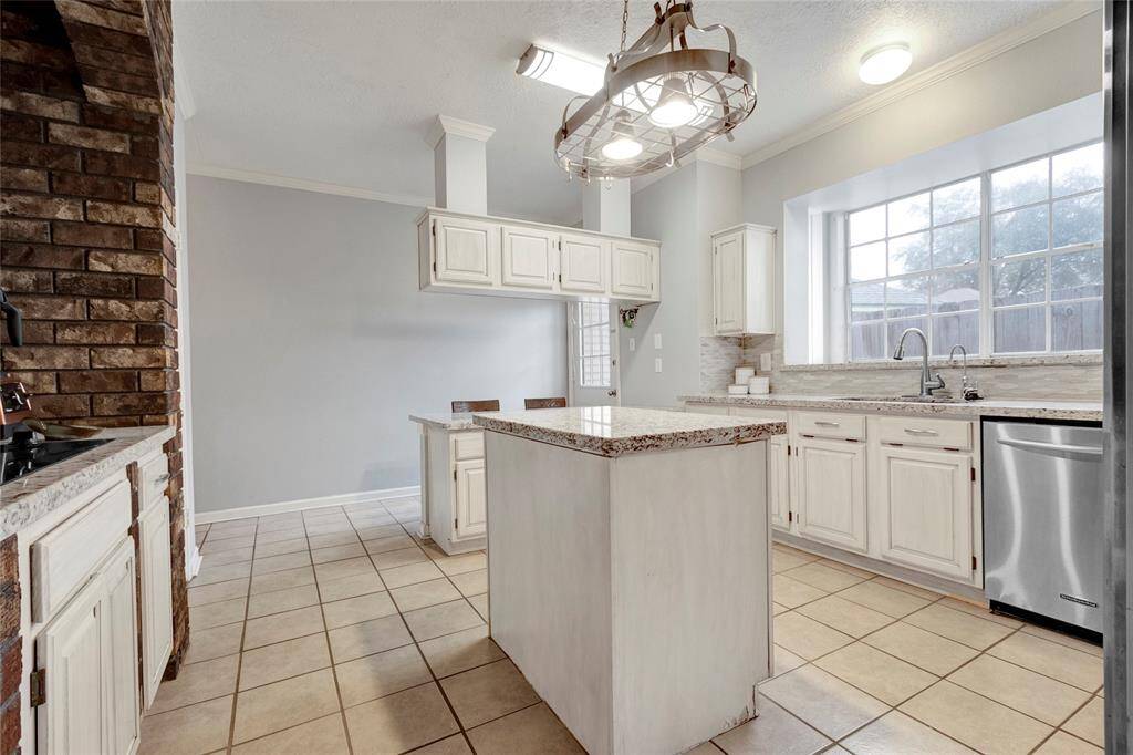 Kitchen island with pot rack