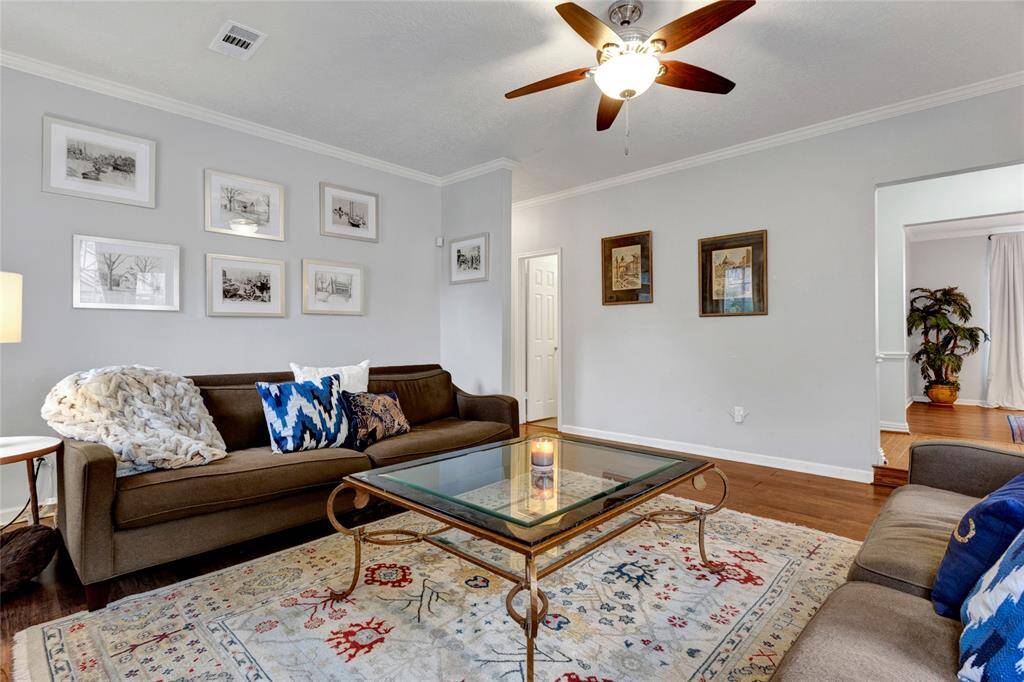 Spacious living room for entertaining