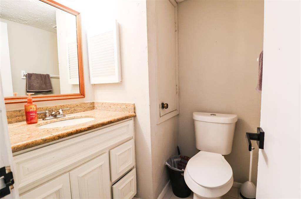 Half bathroom downstairs