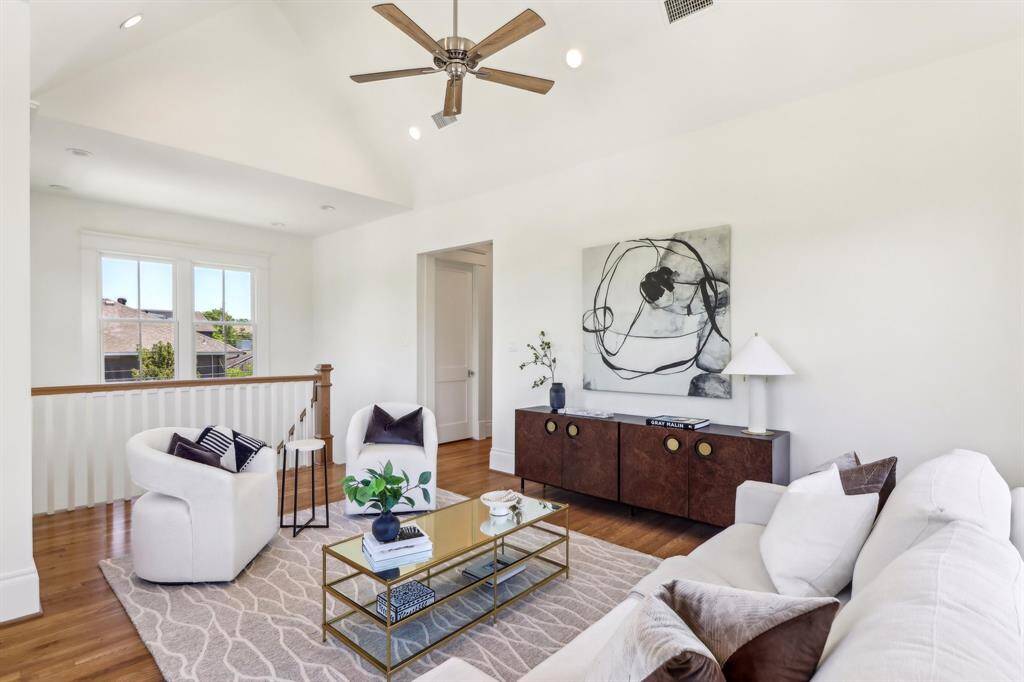 All of the bedrooms are down the hallway pictured.