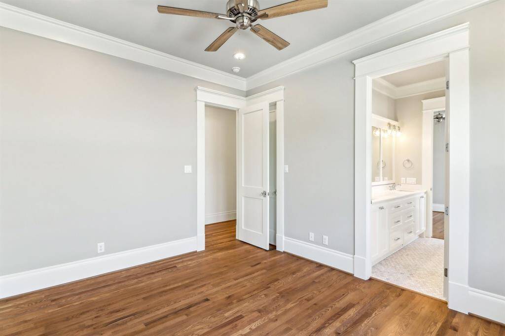 Secondary bedroom / leads into shared jack and jill bath.
