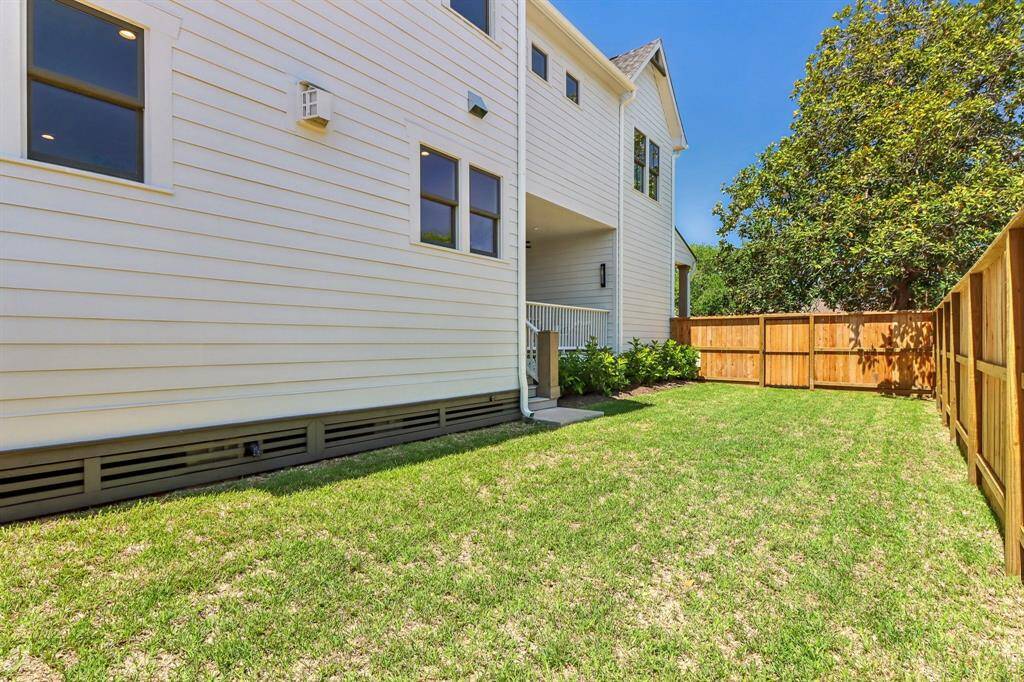 The yard is large enough for a pool AND a playspace - there are no power lines in site, making this corner lot property a sharp contrast from a standard inner lot with the power lines running in the back of the yard.