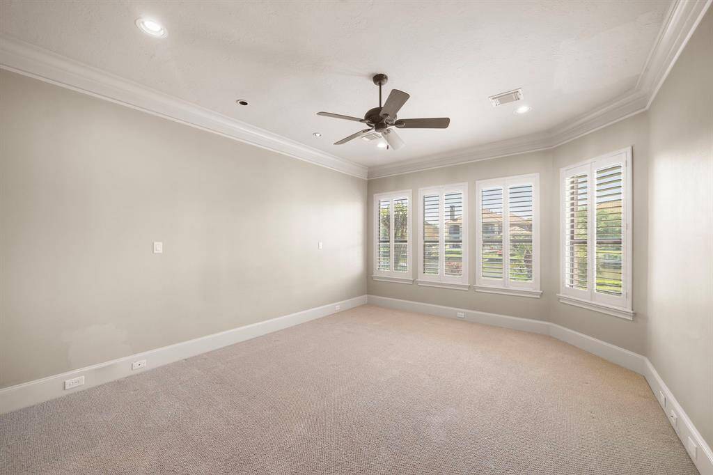 Primary bedroom, first floor. Spacious with room for sitting areas