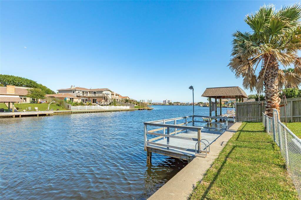 Waterfront views with dock used for fishing, lounging, watching sunrises and sunsets.