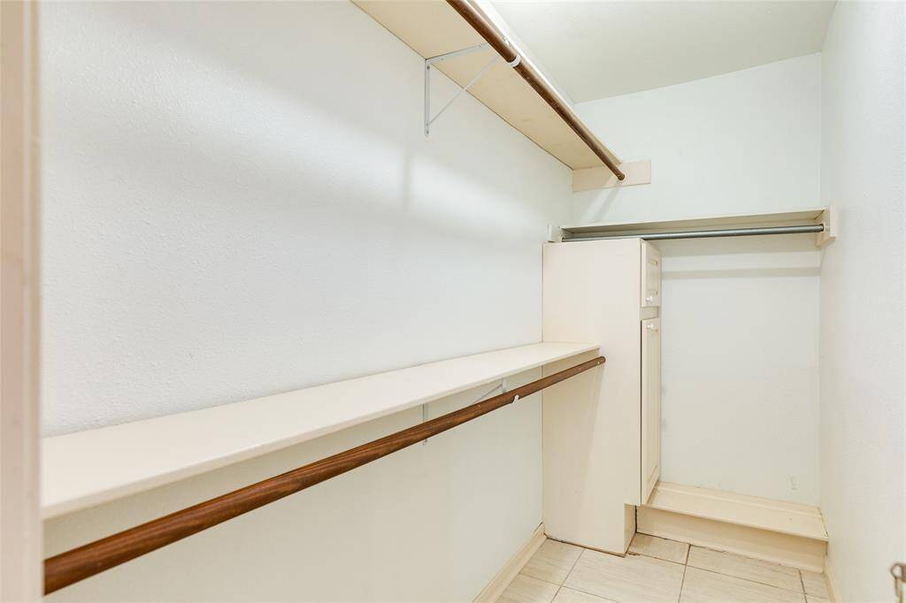 First level bedroom walk in closet.