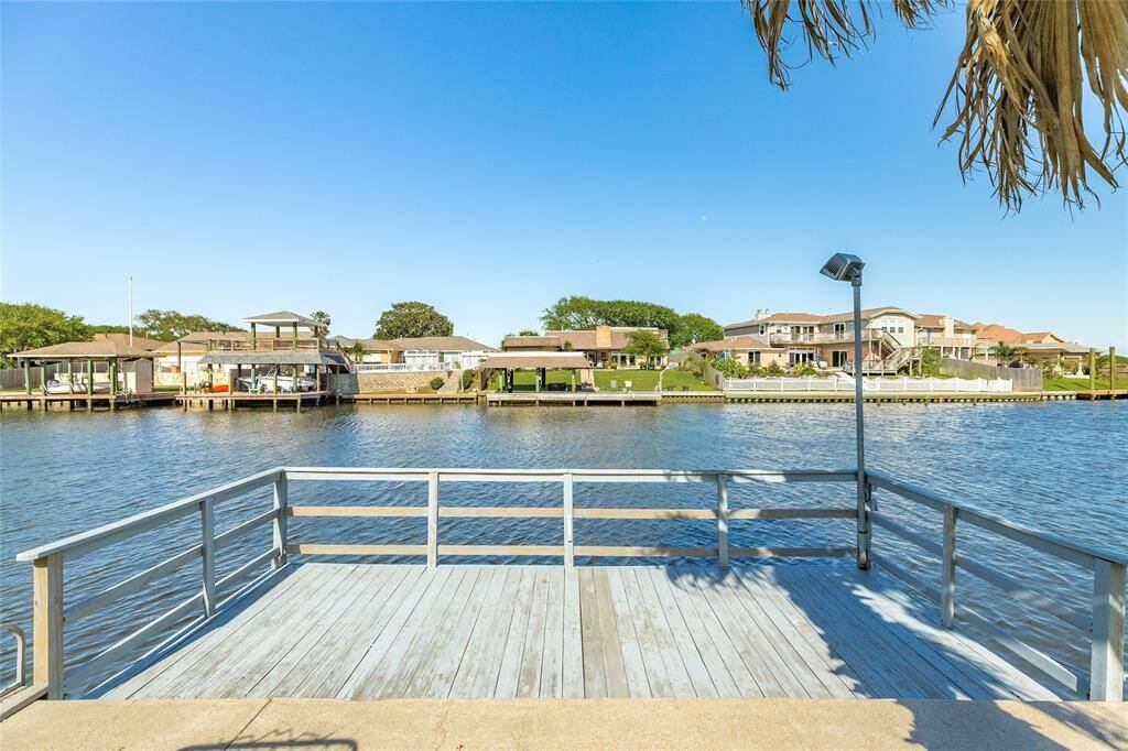 Great dock over the water with fishing lights.  Great for fishing, lounging, enjoy sunsets and sunrises.