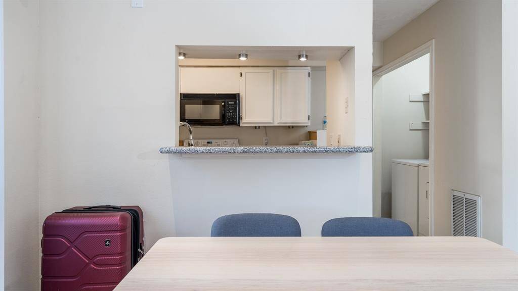 Breakfast bar is nice for quick meals or serving ease.