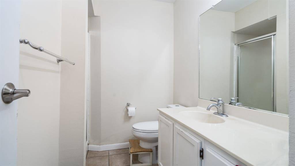Bath #2 w/ shower and large vanity areaw.