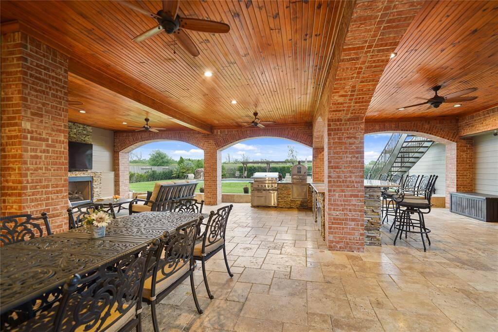 Large Dining Space, Stairs up to the Upper Deck Lounge Space and Entry to Game Room!