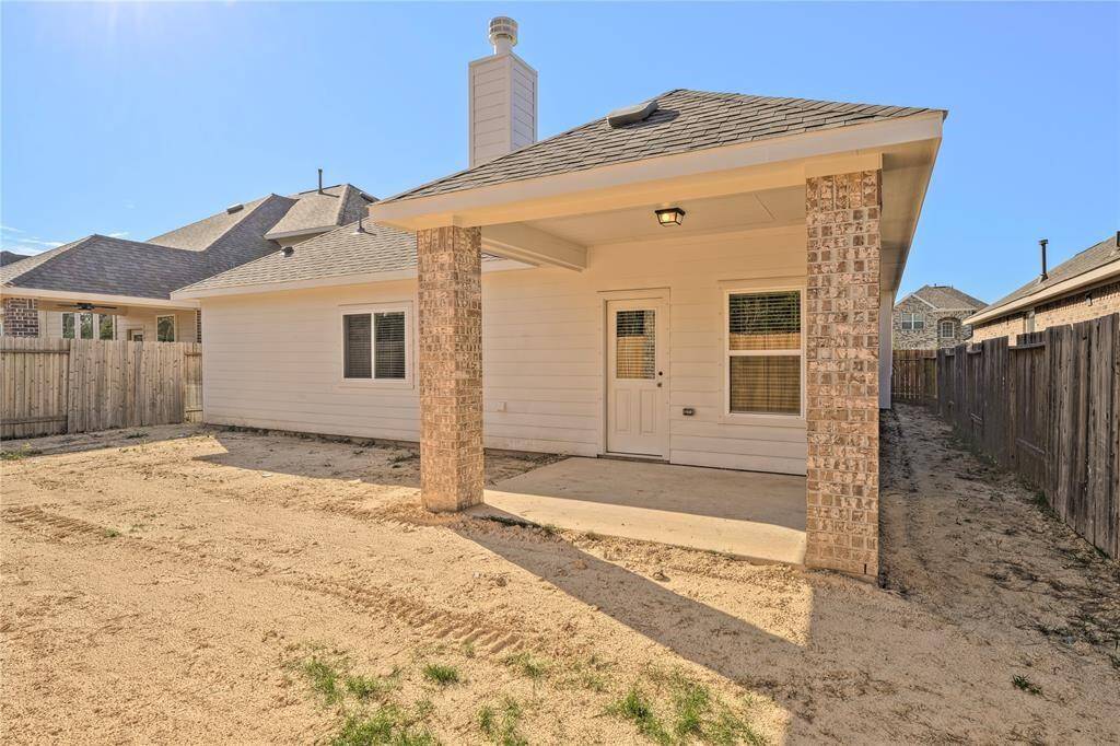 Prior to sod - showing the covered patio living space