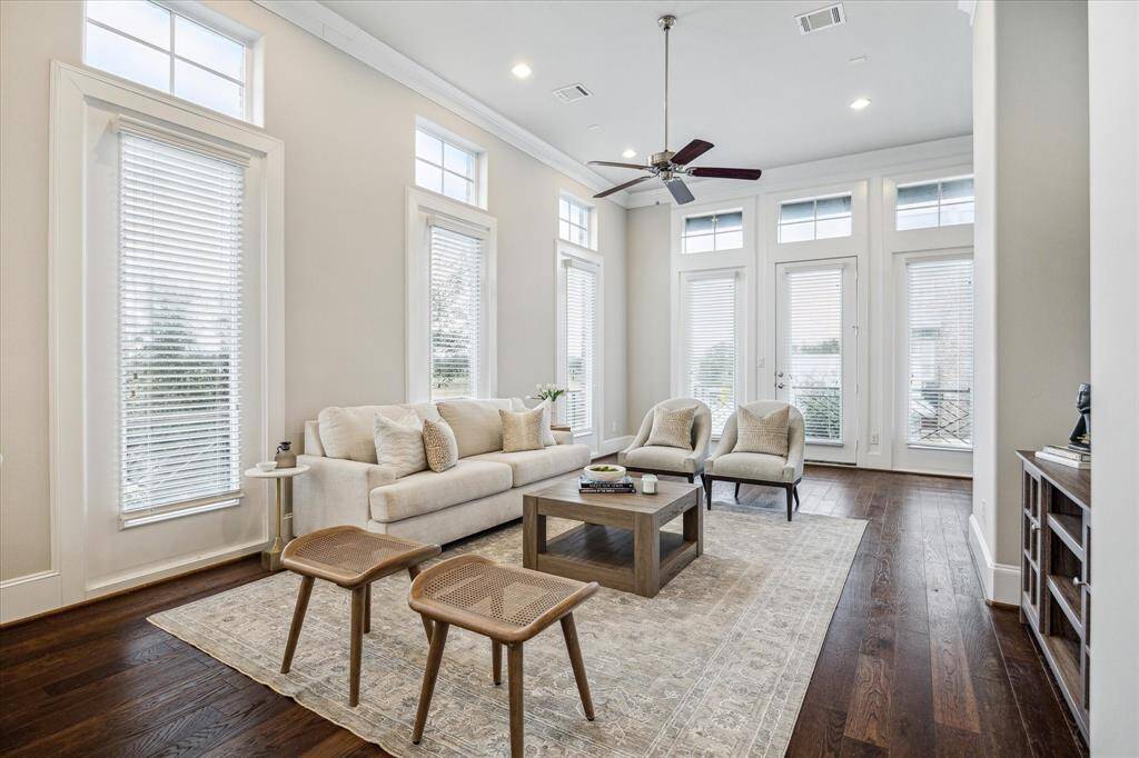 Huge windows that provide abundant natural light