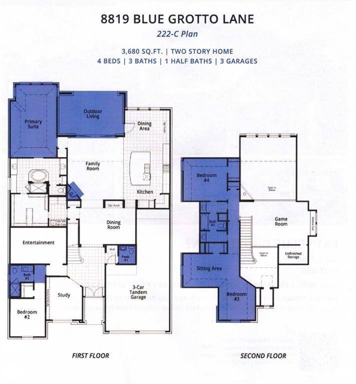 8819 Blue Grotto Lane Floor Plan